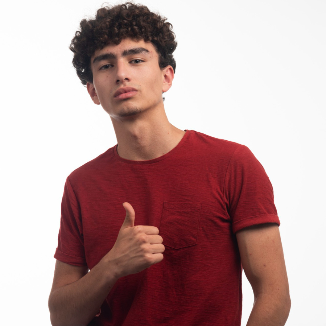 Men’s Red Cotton T-shirt