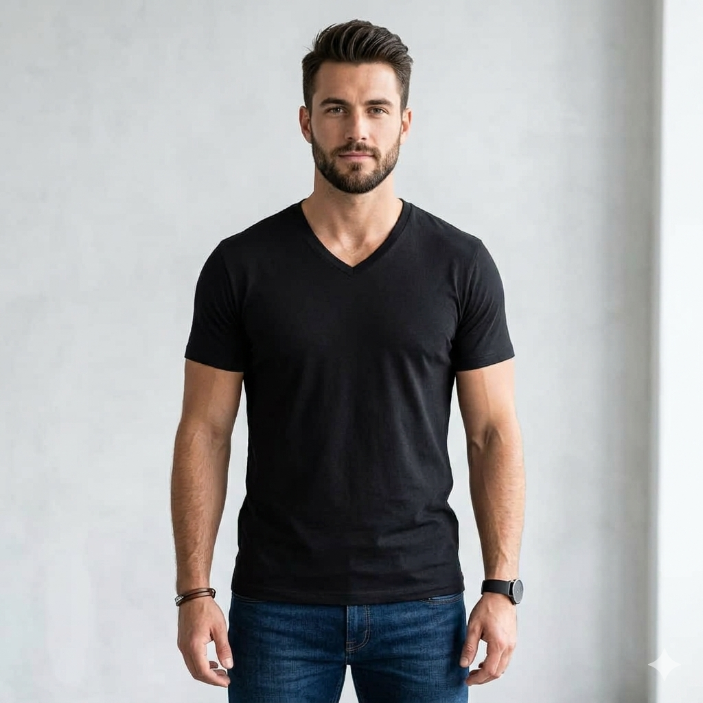 Men Black Solid Cotton Pure Cotton T-shirt Regular Fit